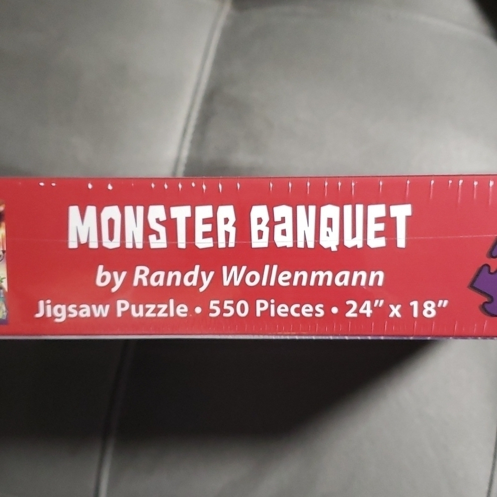 NEW- Monster Banquet 550 Piece Puzzle - Picture 3 of 3